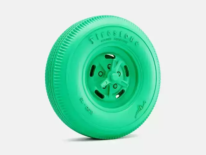 15x7 Kidney Bean Wheel Firestone 890-15 Tire 3D print model