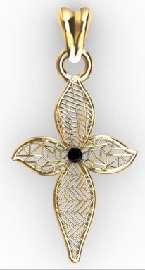 Direct Casting Flower Pendant Texture 3D print model  3D print model_4