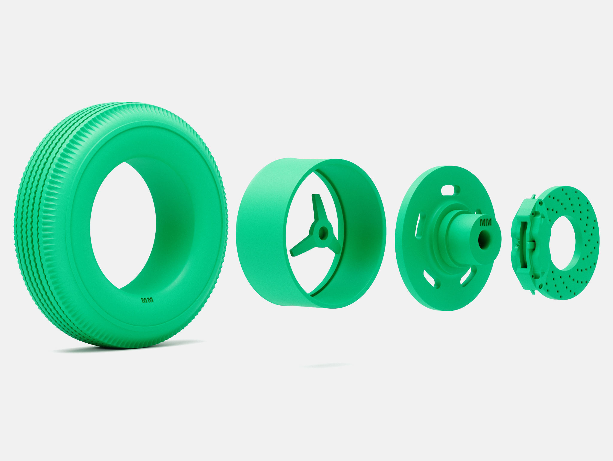 15x7 and 15x10 Kidney Bean Wheels Firestone Tires 3D print model_9