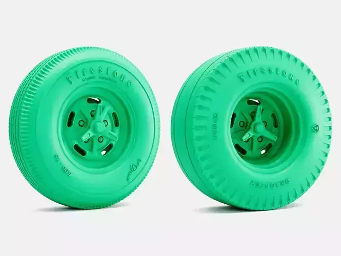 15x7 and 15x10 Kidney Bean Wheels Firestone Tires 3D print model