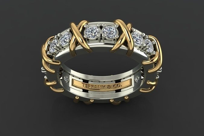 tiffany ring 3D print model