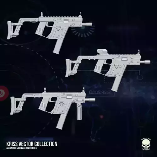 Kriss Vector collection 3D printable files for Action Figures 3D print model