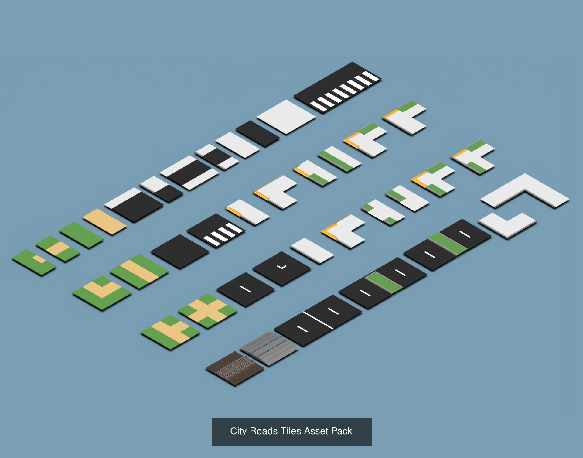 Low Poly City Pack 3D Model Collection_5