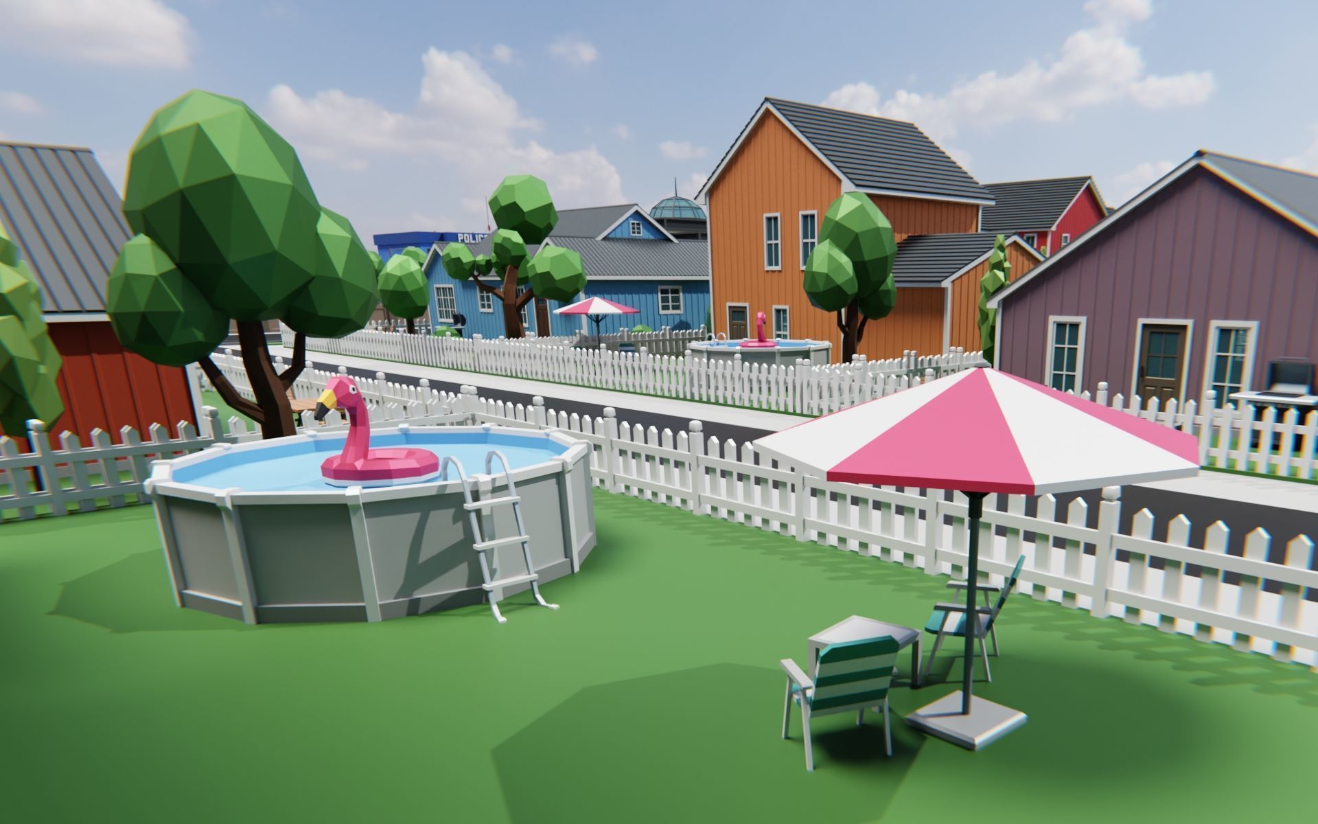 Low Poly City Pack 3D Model Collection_4