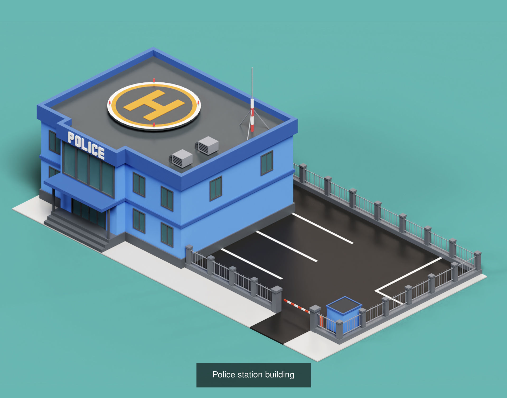 Low Poly City Pack 3D Model Collection_13