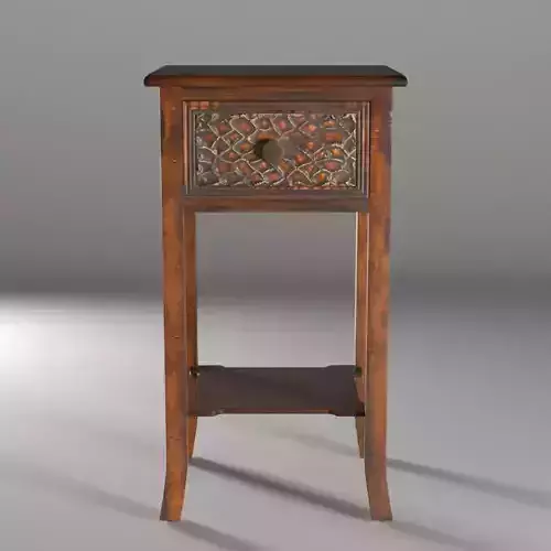 Ernest End Table with Storage 3D model