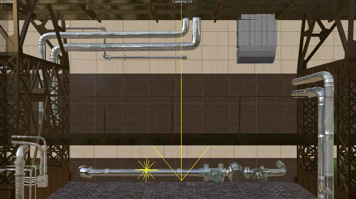 factory wall Free 3D model
