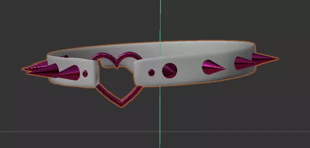 Choker necklace Free 3D model_0