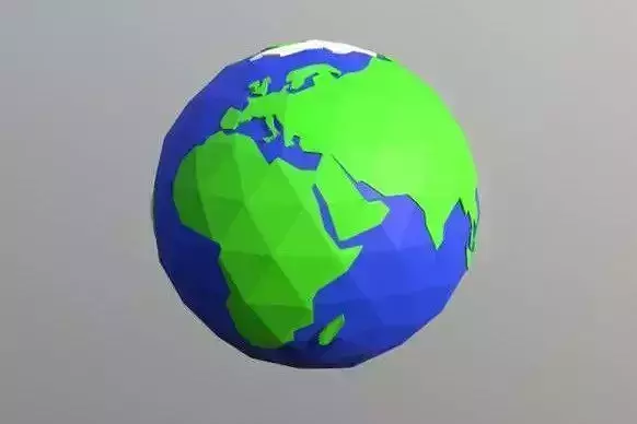 Low poly Planet Earth Free low-poly 3D model