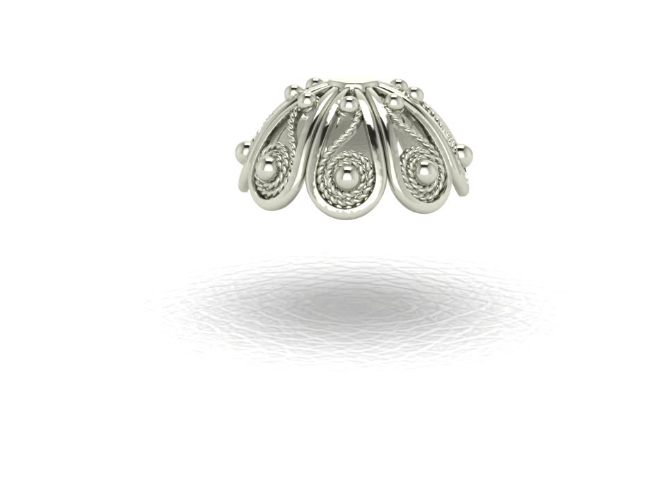 Sphere Chain bracelet filigree 1 STL 3D print model_9