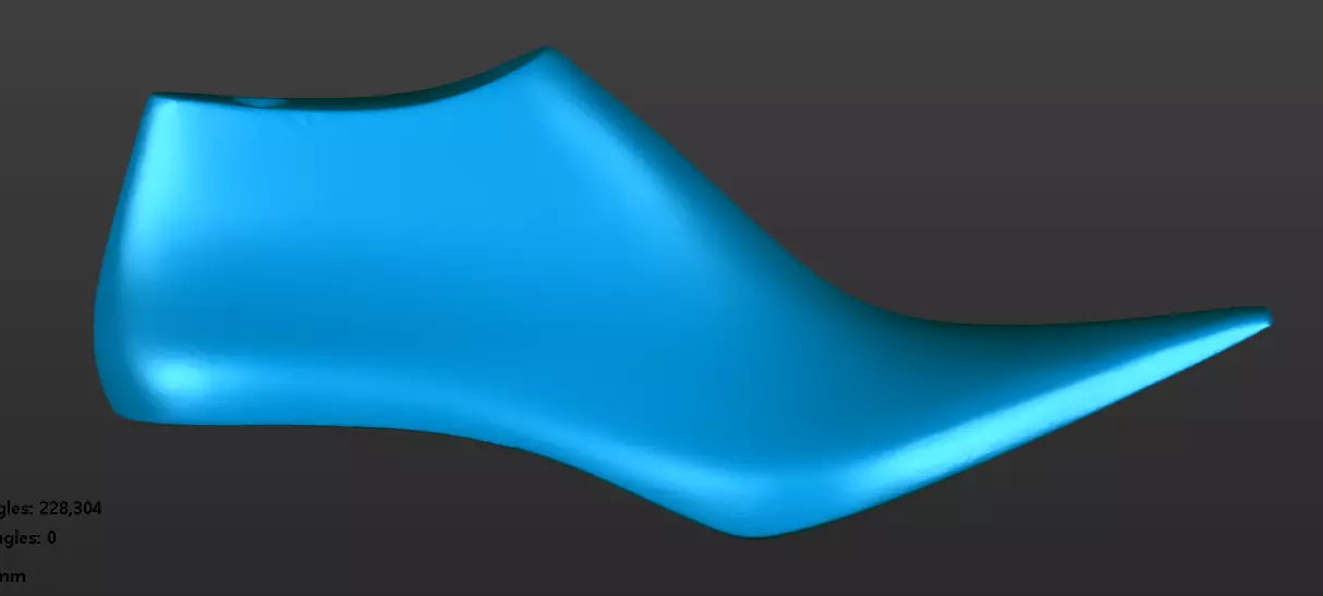 female shoe last 3D print model