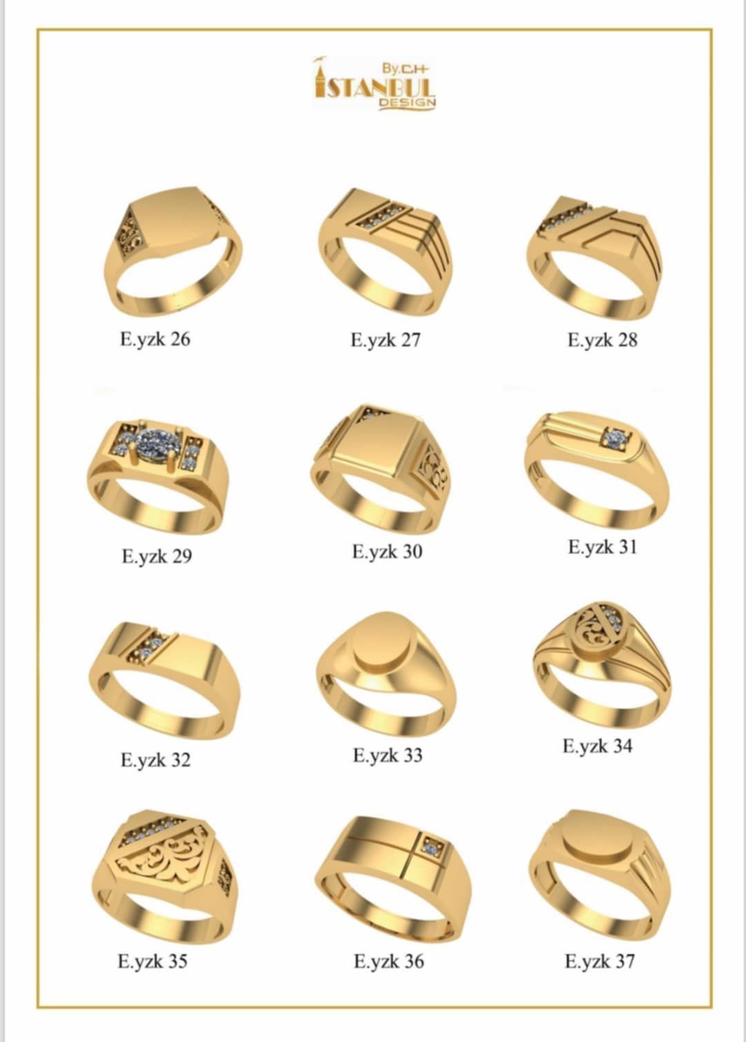 man ring stl 100 rings file 3D print model_5