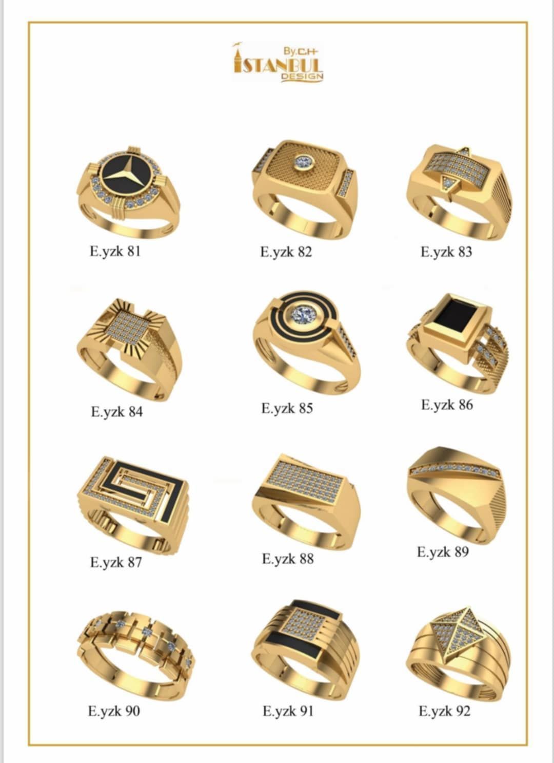 man ring stl 100 rings file 3D print model_2