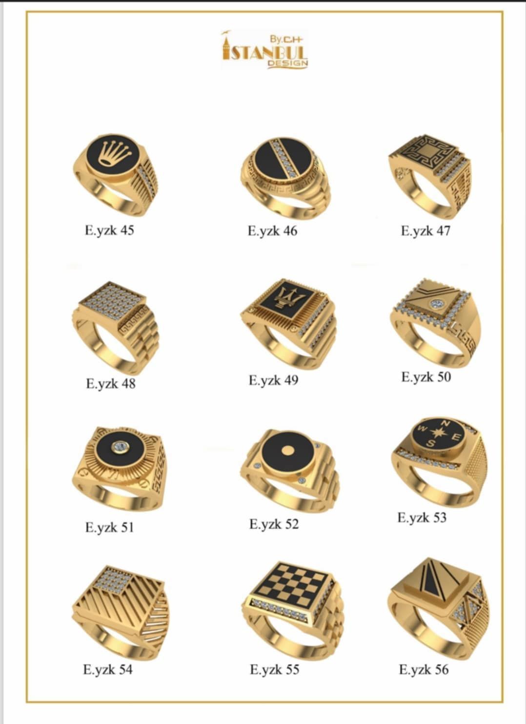 man ring stl 100 rings file 3D print model_6