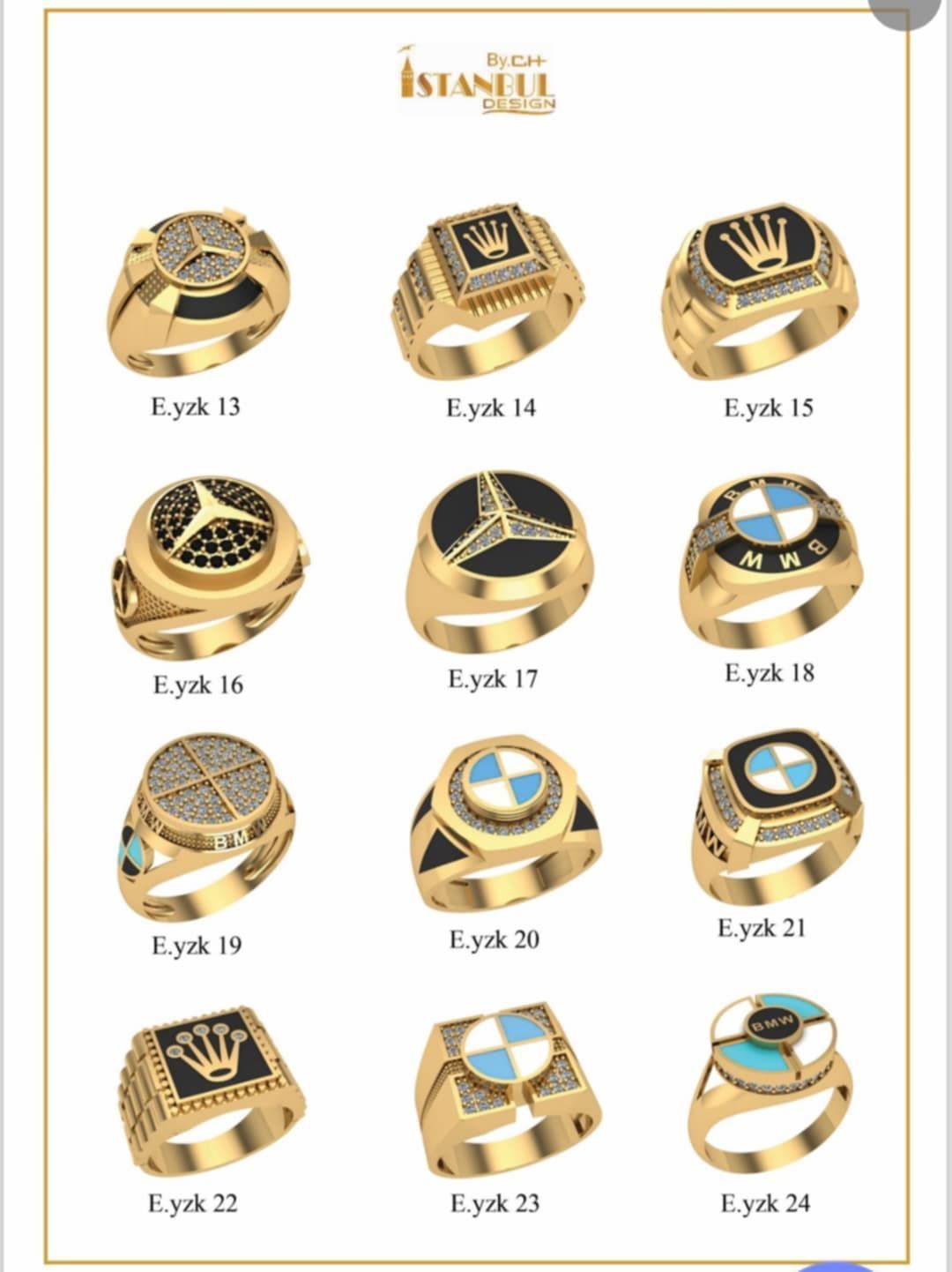 man ring stl 100 rings file 3D print model_3