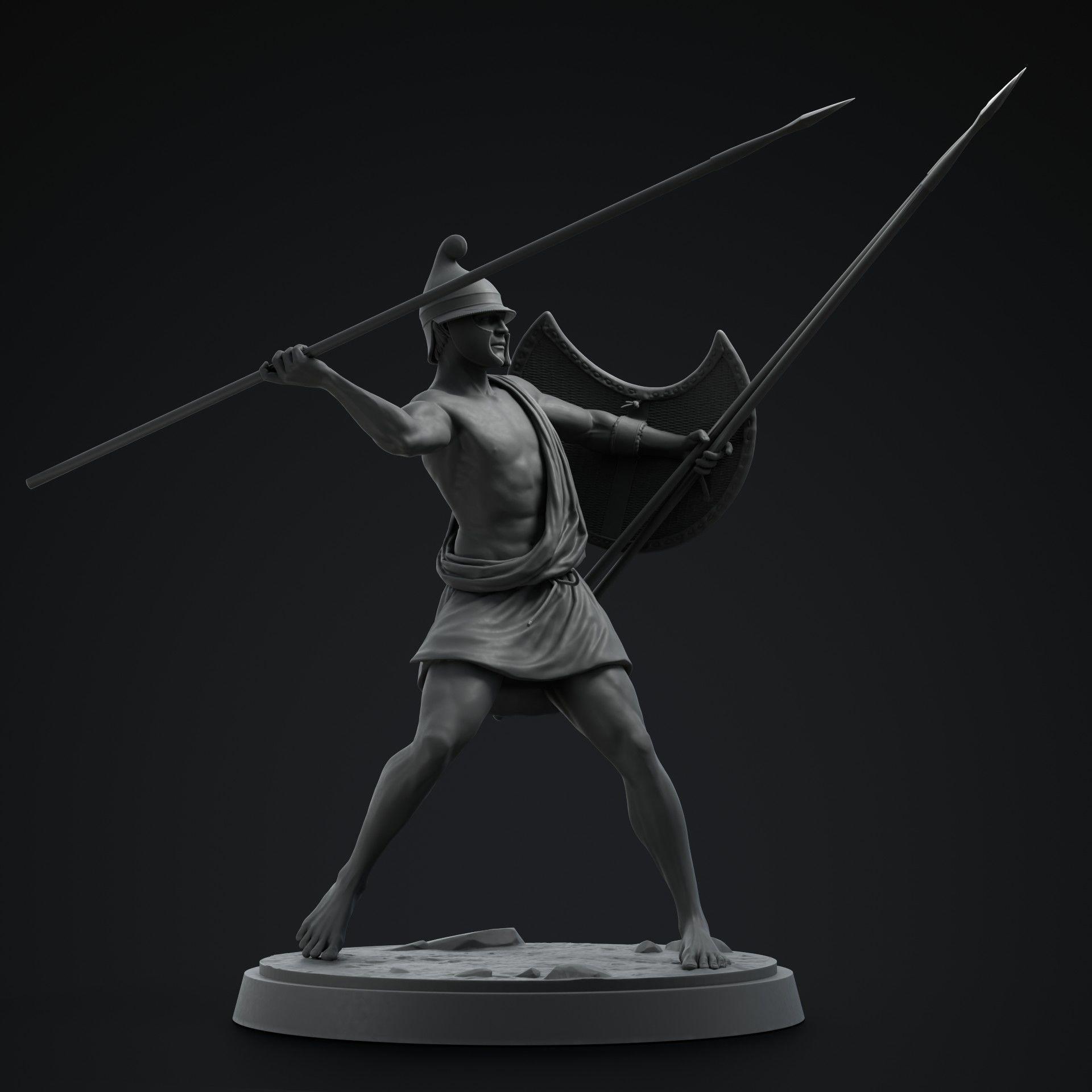 Peltast 3D print model_4