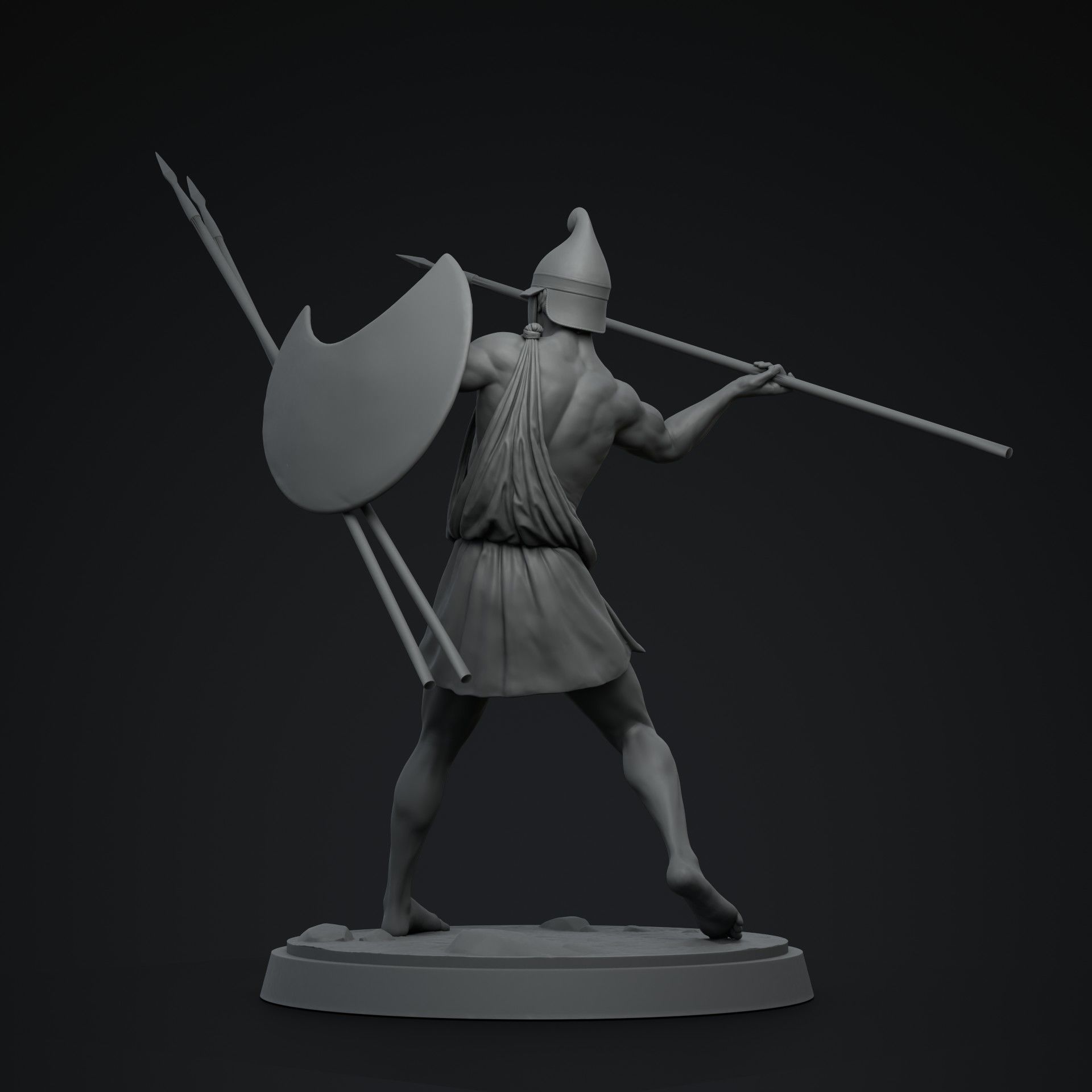 Peltast 3D print model_6