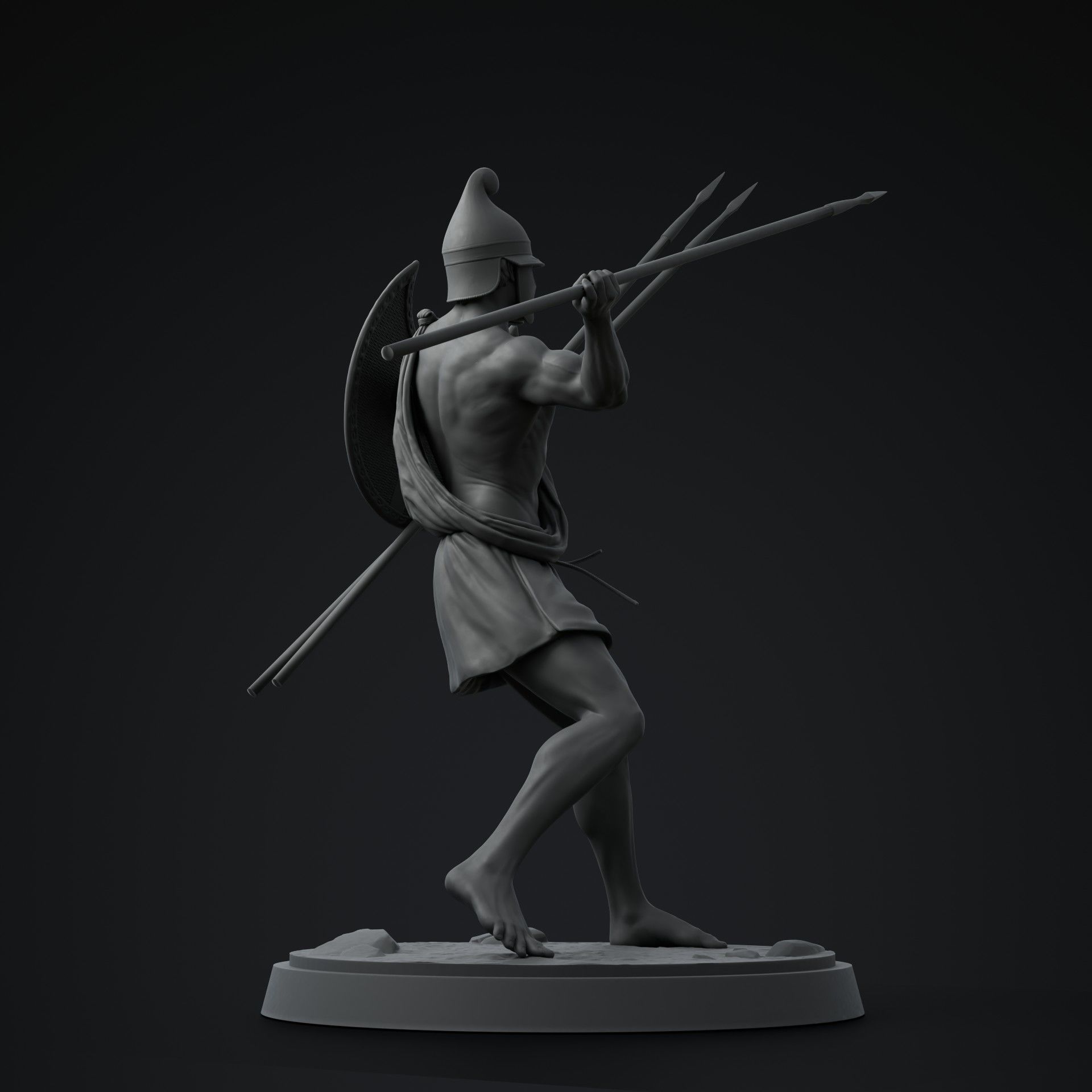 Peltast 3D print model_5