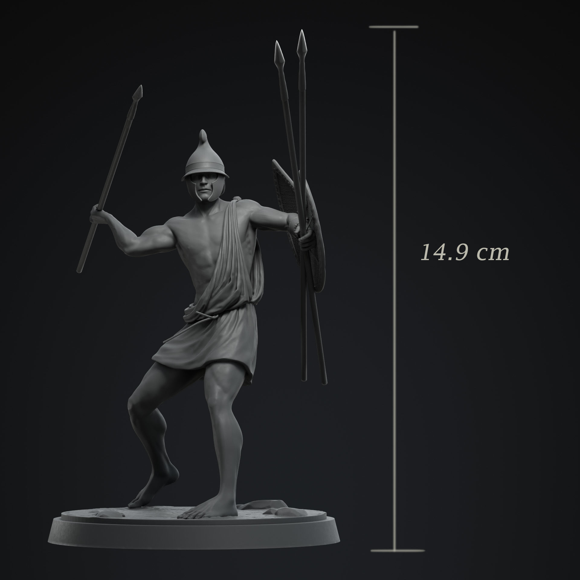 Peltast 3D print model_2