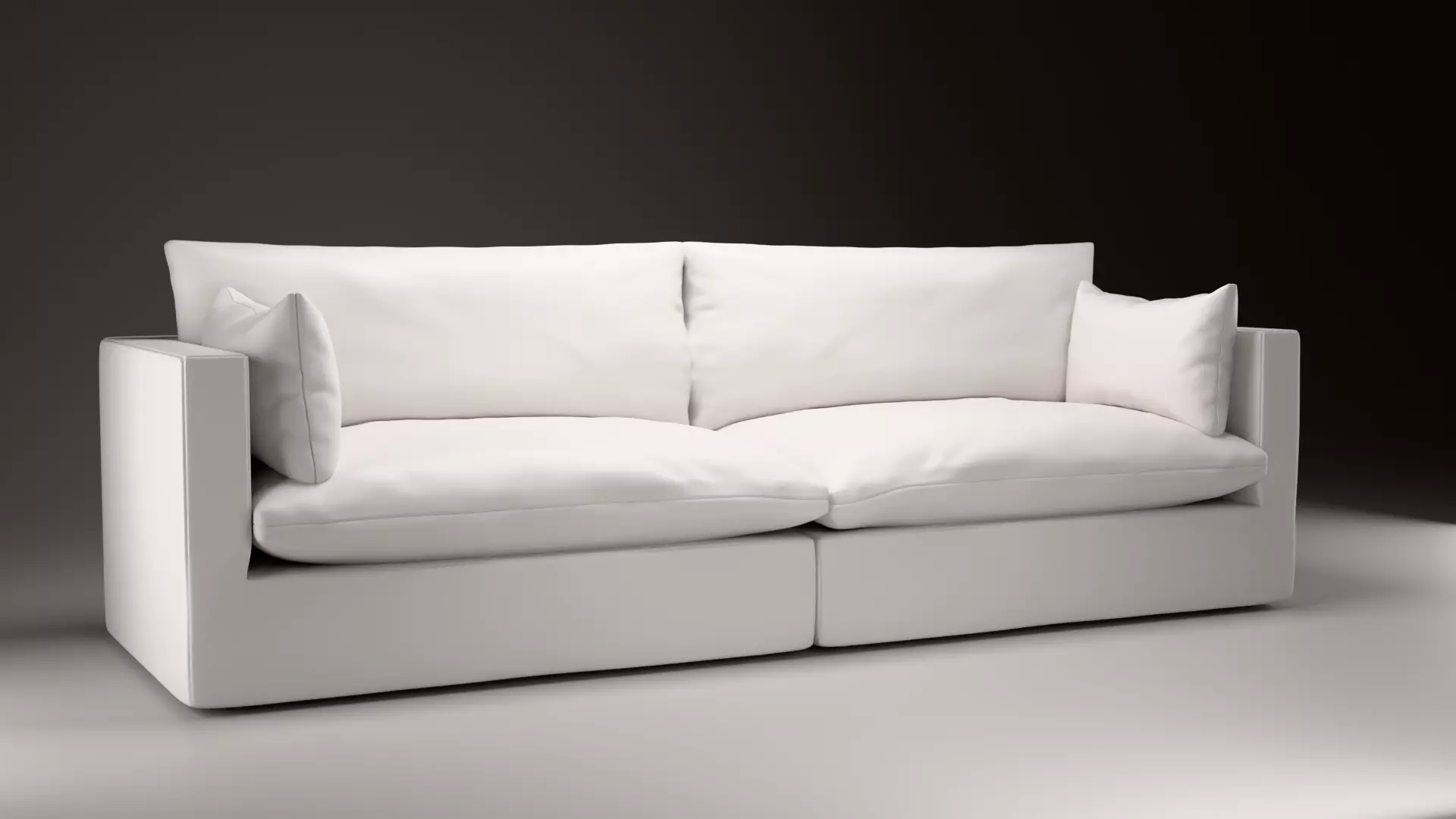 SOFA with unlimited colors Free low-poly 3D model