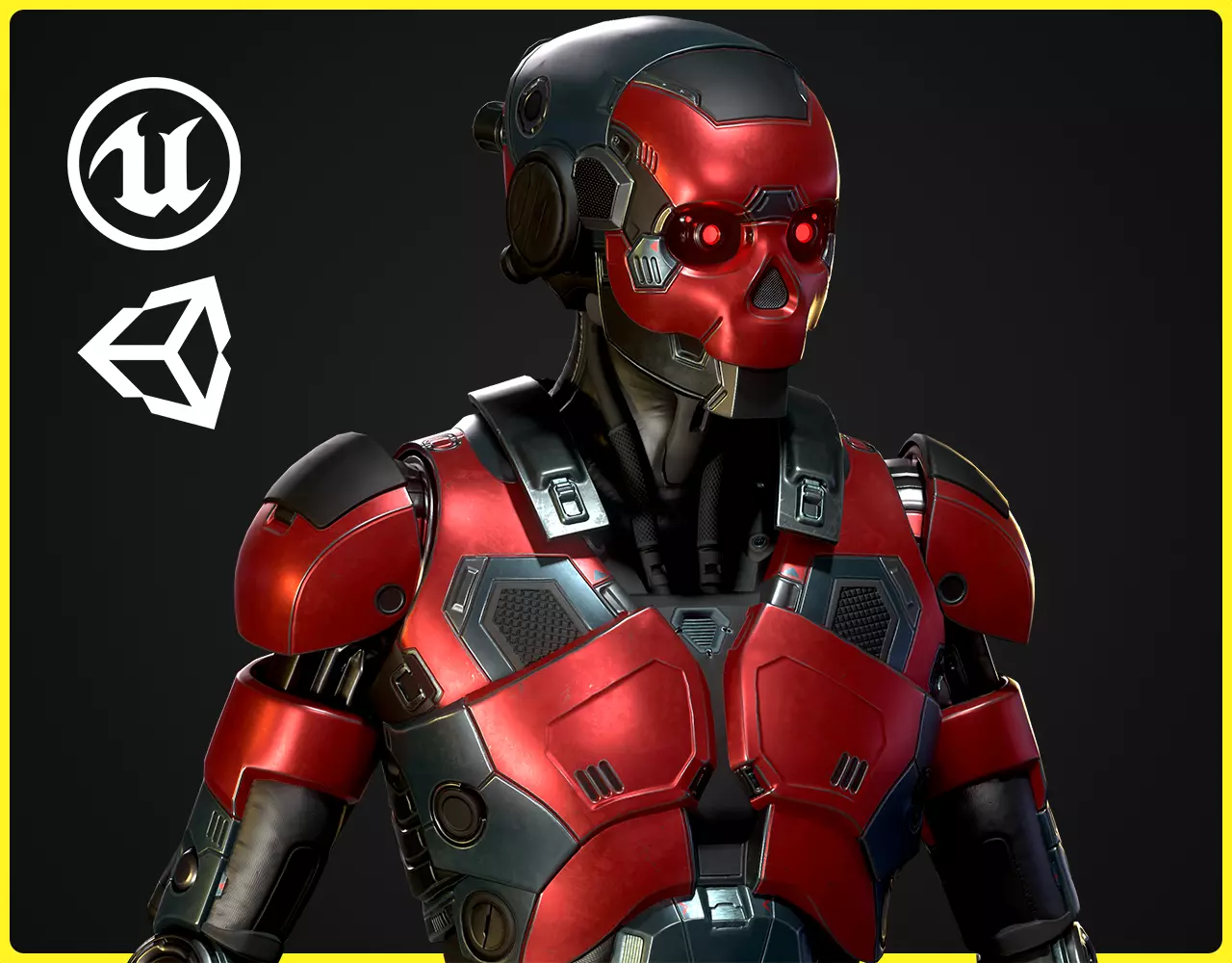 Sci-fi Robot Character 01 Low-poly 3D model_0