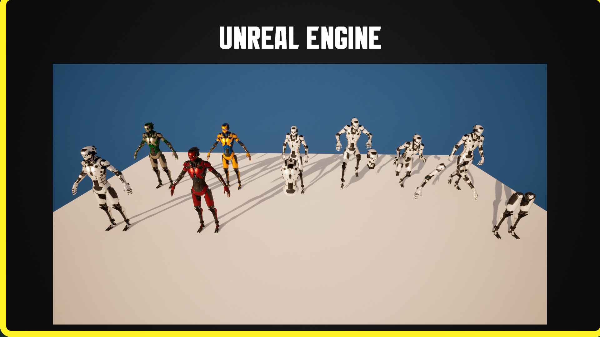 Sci-fi Robot Character 01 Low-poly 3D model_7