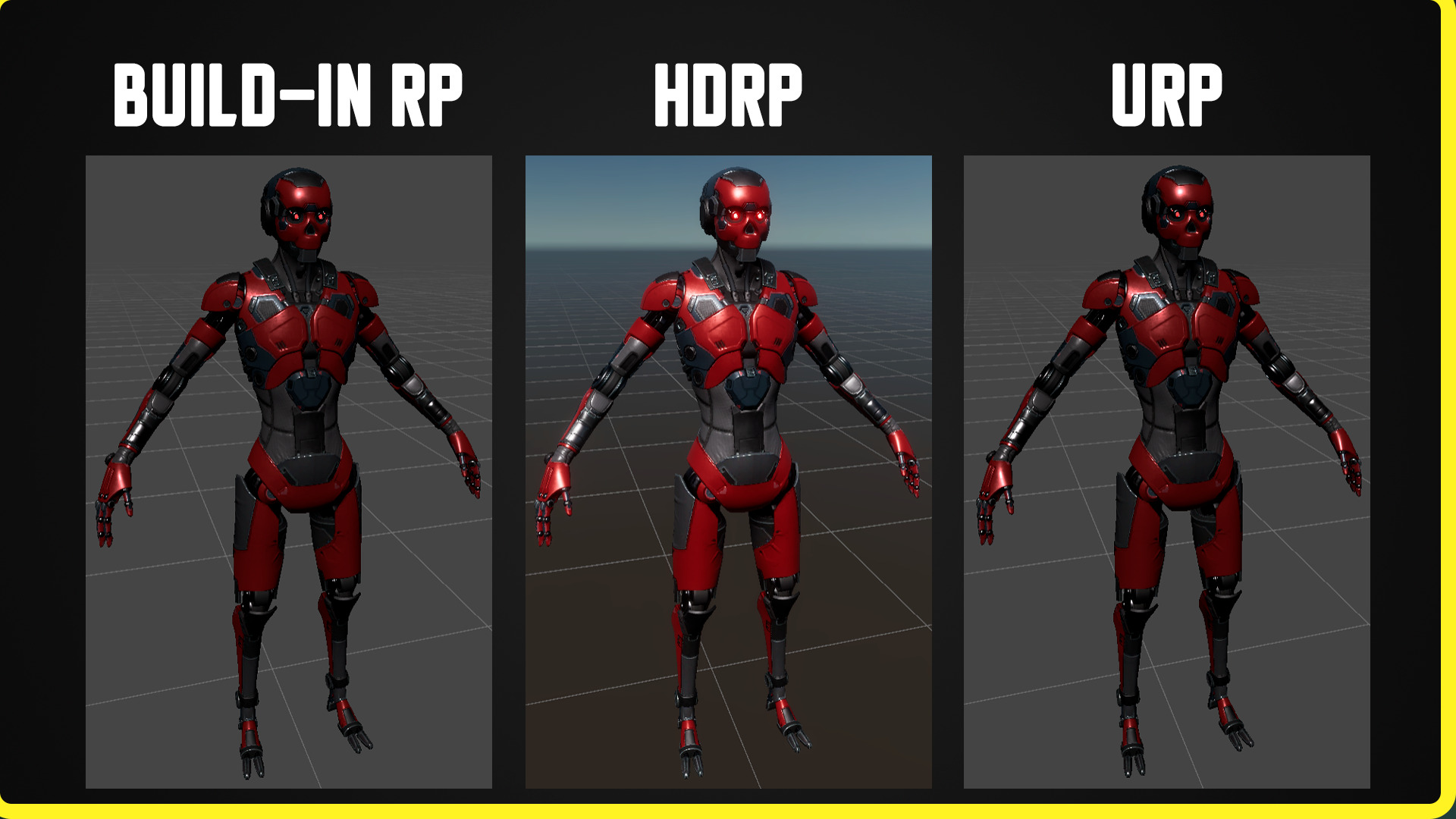 Sci-fi Robot Character 01 Low-poly 3D model_10