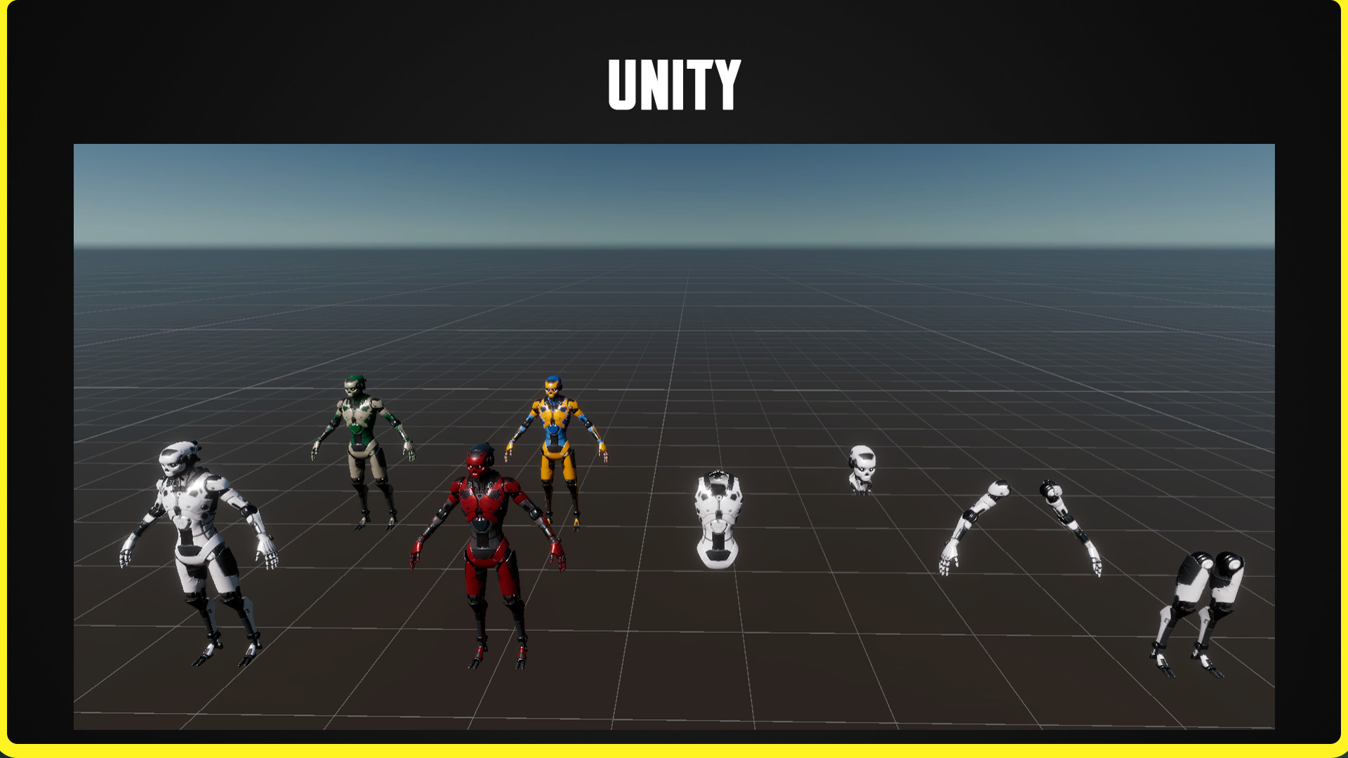 Sci-fi Robot Character 01 Low-poly 3D model_9