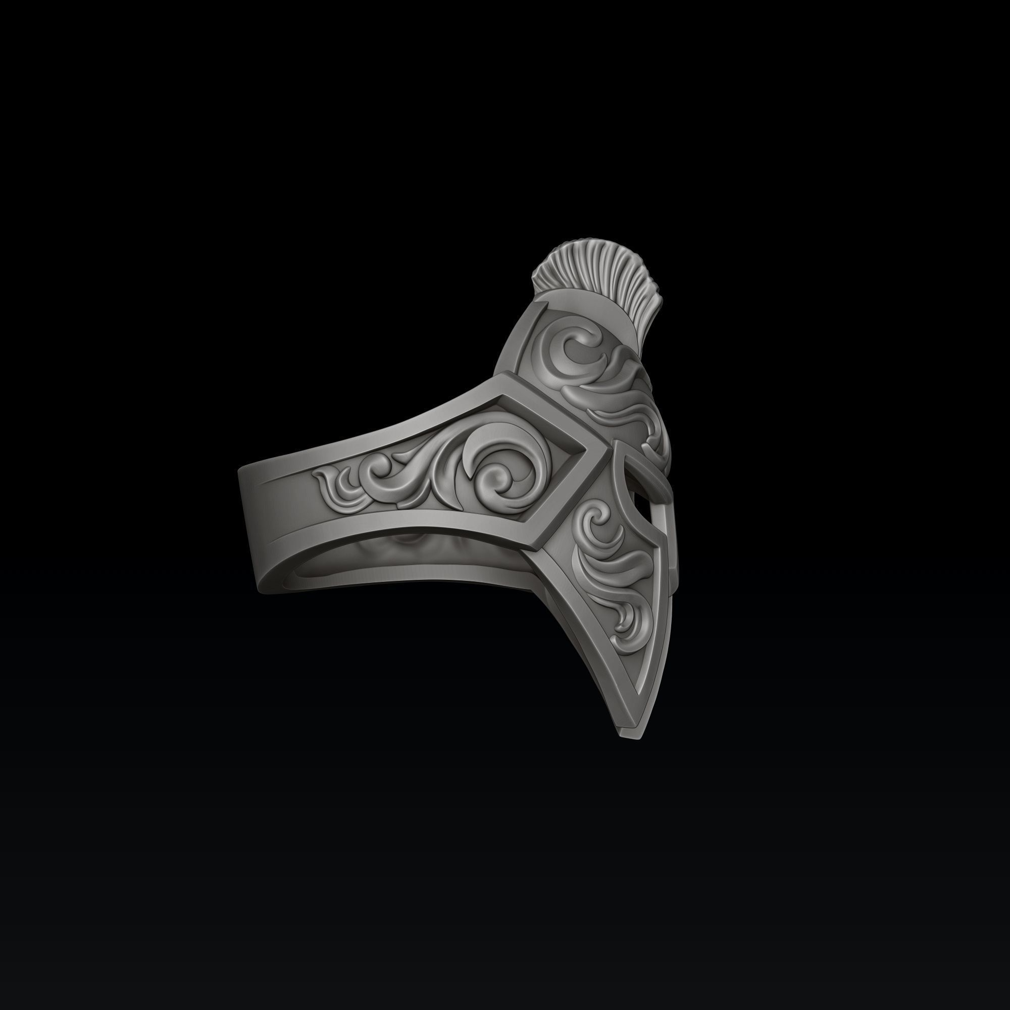 Helmet Ring v3 3D print model_4