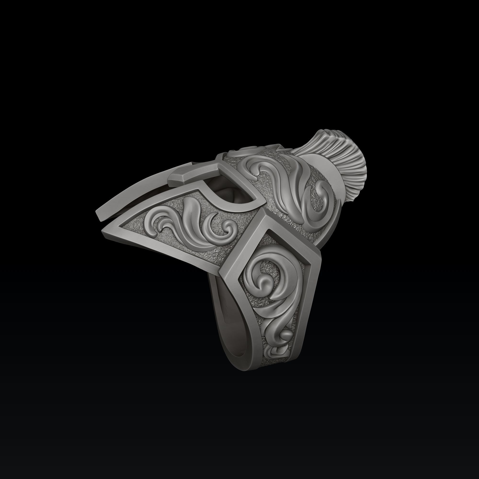 Helmet Ring v3 3D print model_1