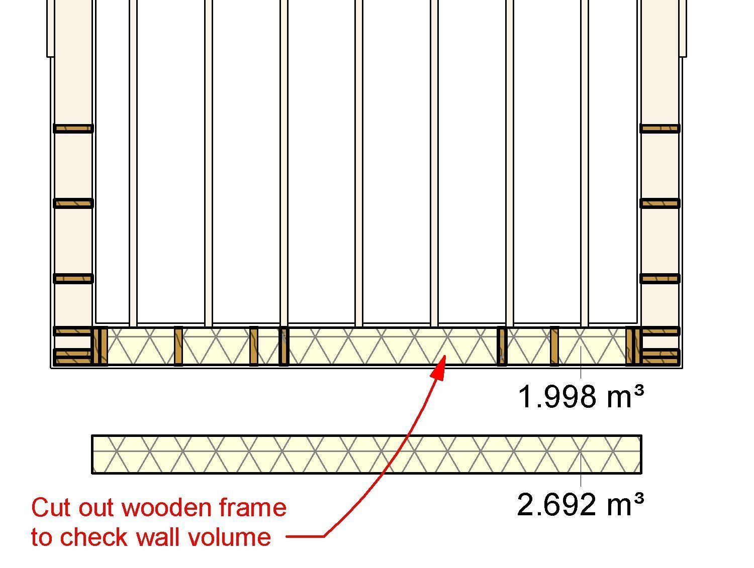 Frame house structure from parametric revit families 3D model_8