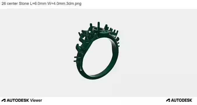 Women Ring with an Oval Cut Center Stone 