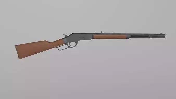 Low-Poly Winchester Rifle