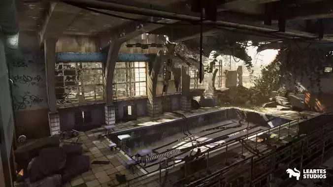 Abandoned Swimming Pool Environment