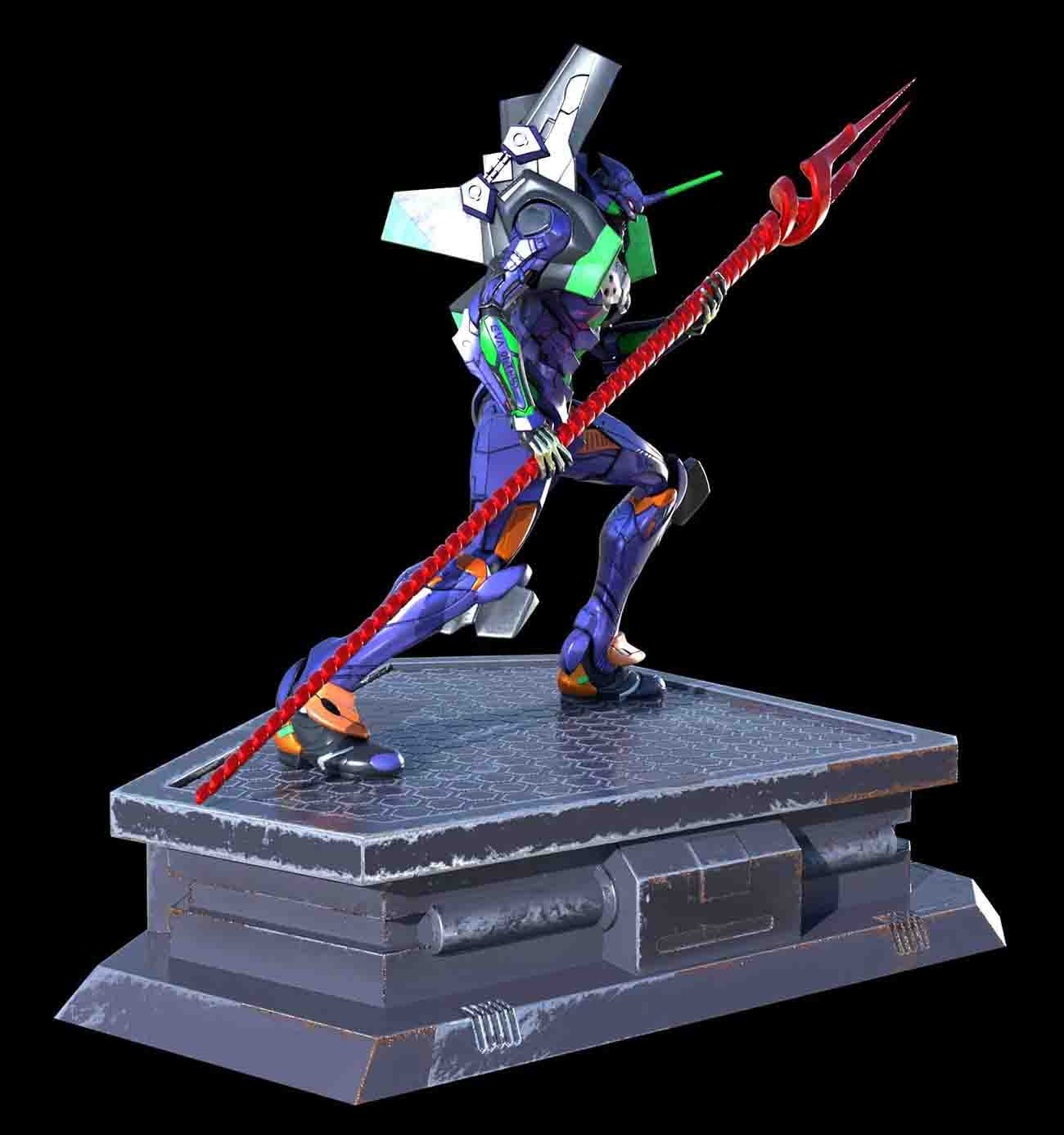 Evangelion Statue 3D Model Ready to Print 3D print model_2