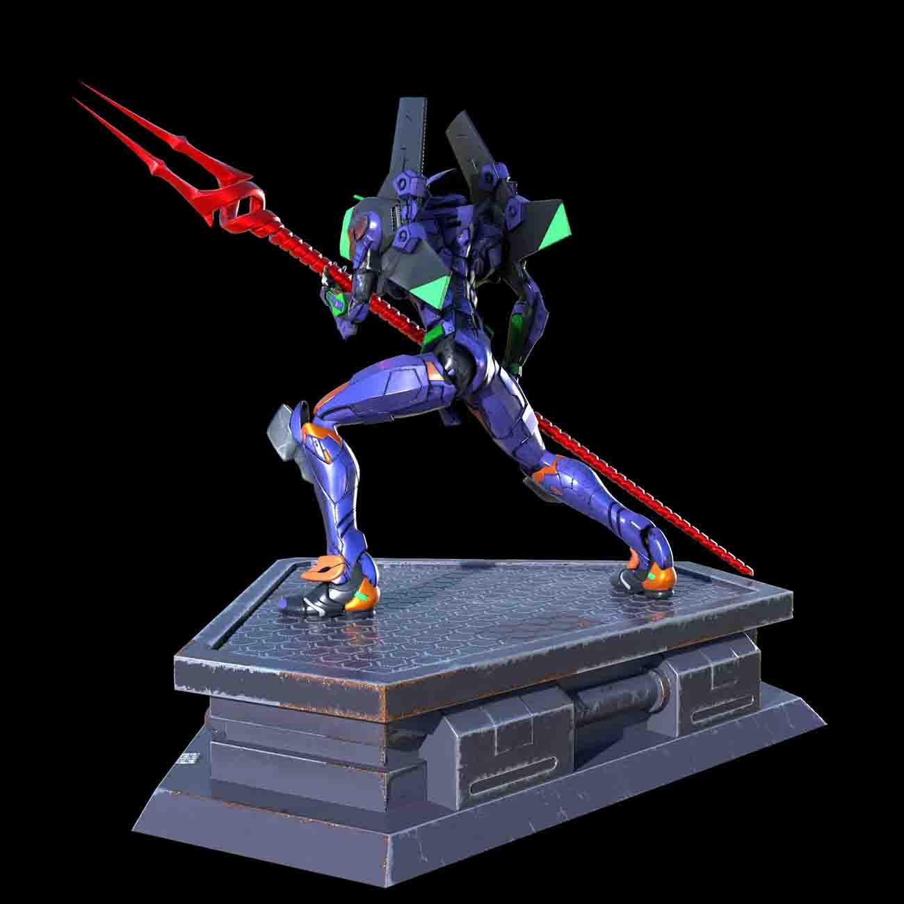 Evangelion Statue 3D Model Ready to Print 3D print model_4