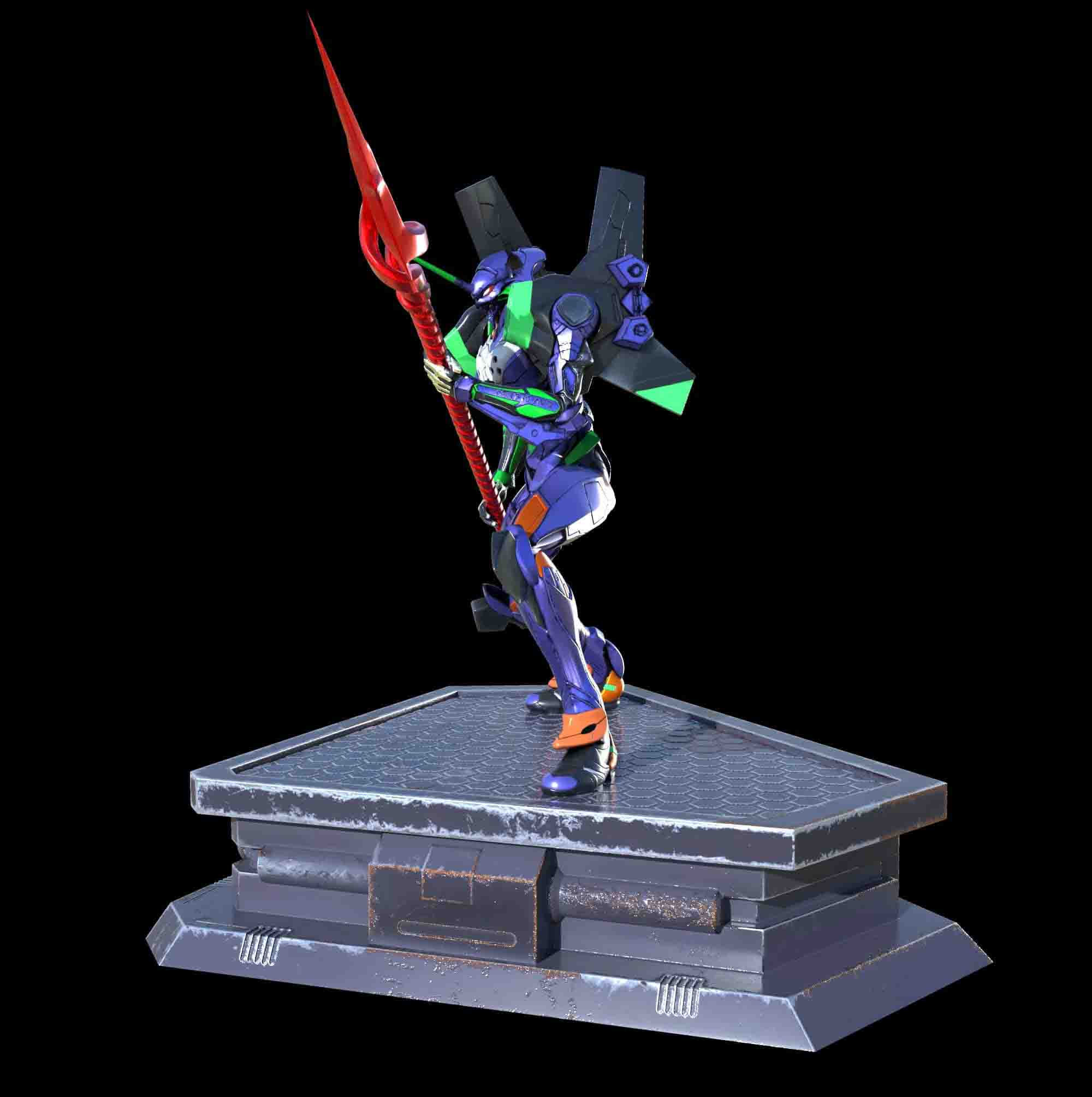 Evangelion Statue 3D Model Ready to Print 3D print model_5
