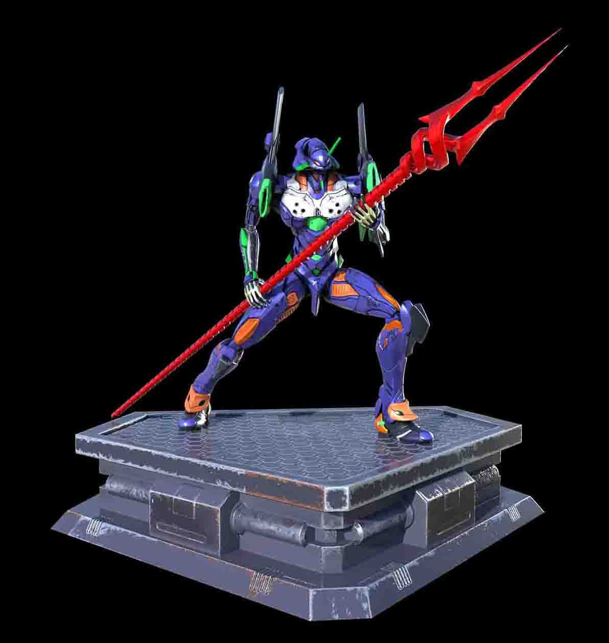 Evangelion Statue 3D Model Ready to Print 3D print model_1