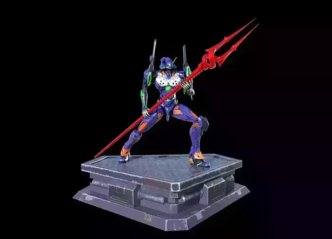 Evangelion Statue 3D Model Ready to Print 3D print model