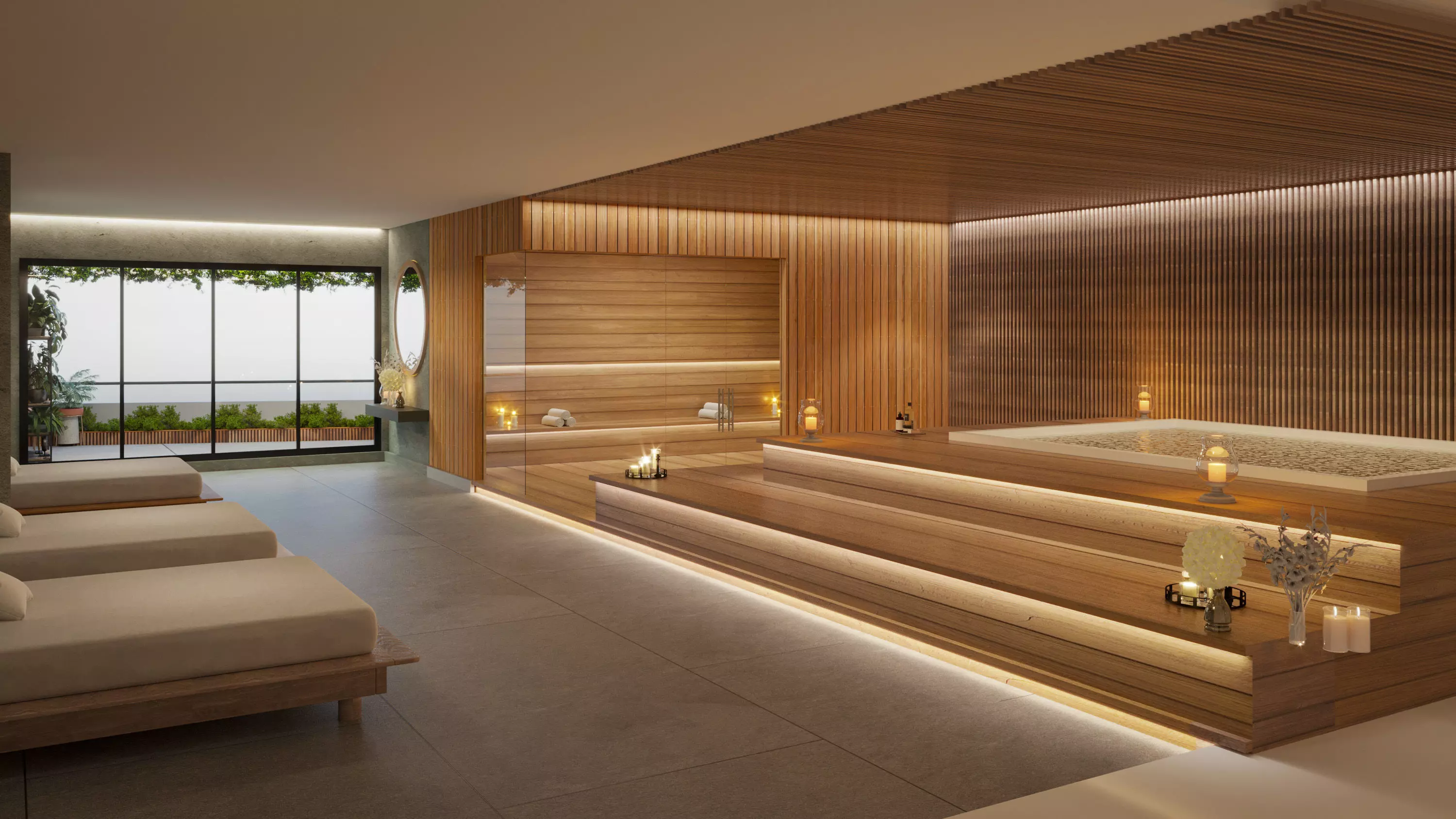 beauty clinic and finnish bath 3d model 3D model_0