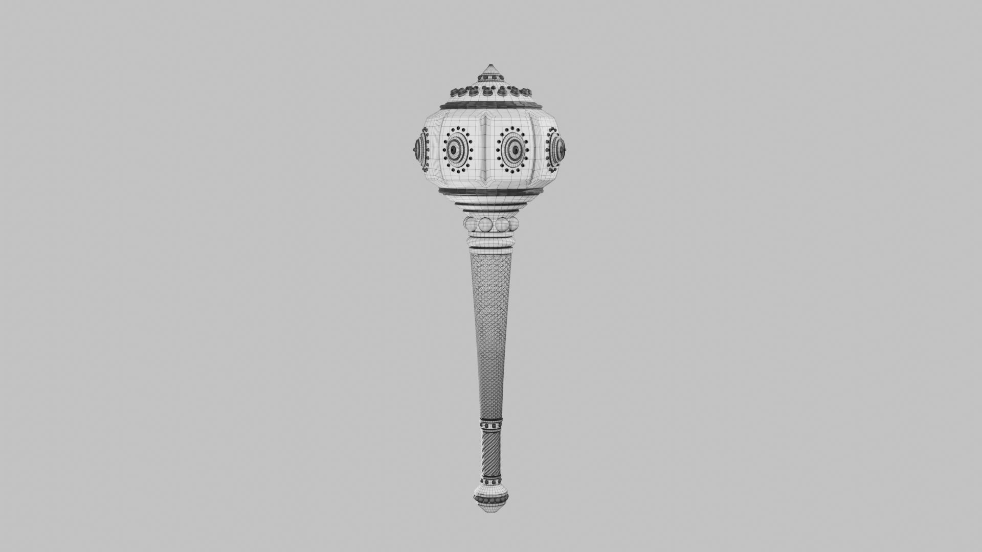 Gada Mace GM04 3D print model_6