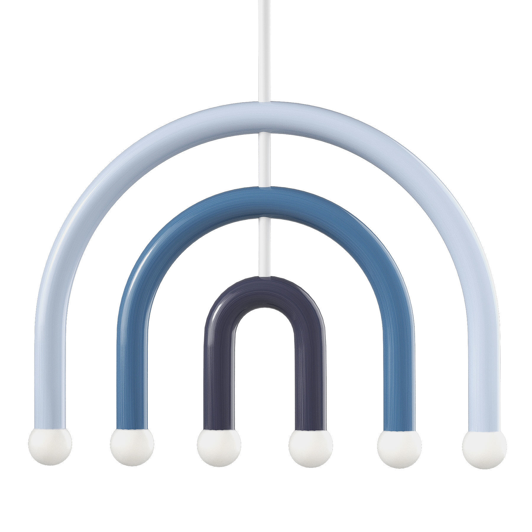 Modern Geometric Chandelier Hanging Pendant 3D model_2