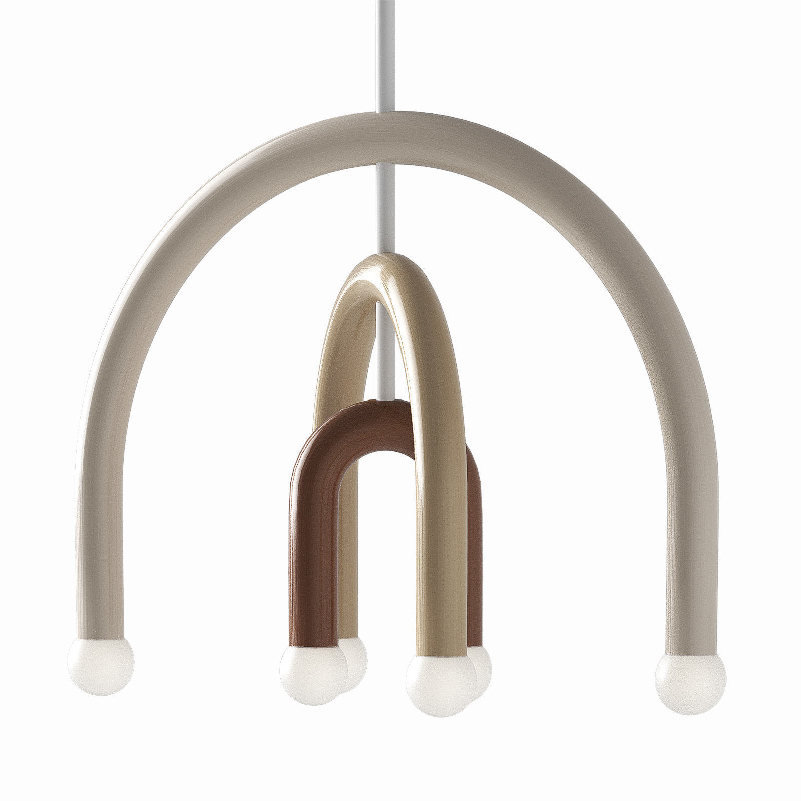 Modern Geometric Chandelier Hanging Pendant 3D model_3