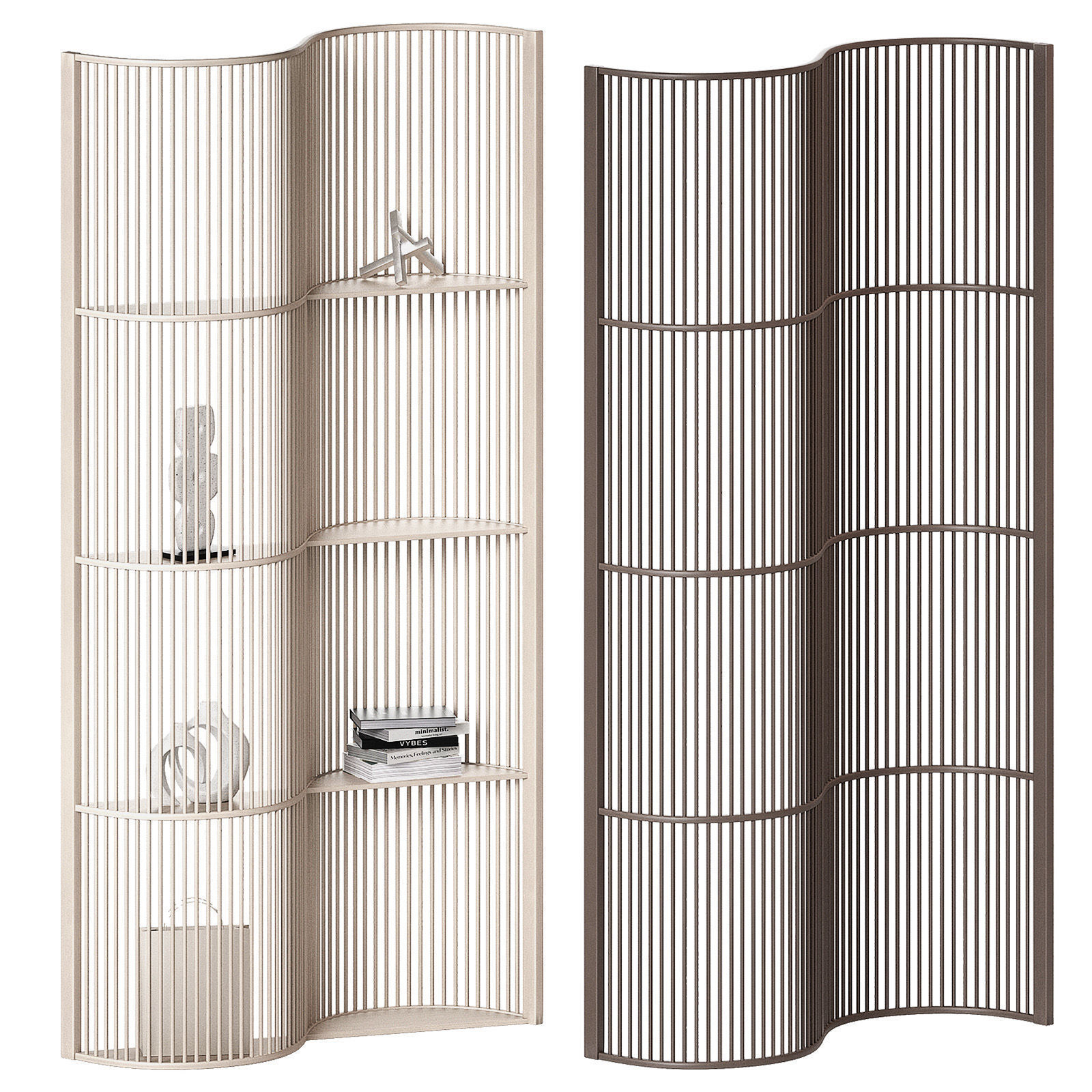 Room Dividers - Wooden Interior Partitions 3D model_1