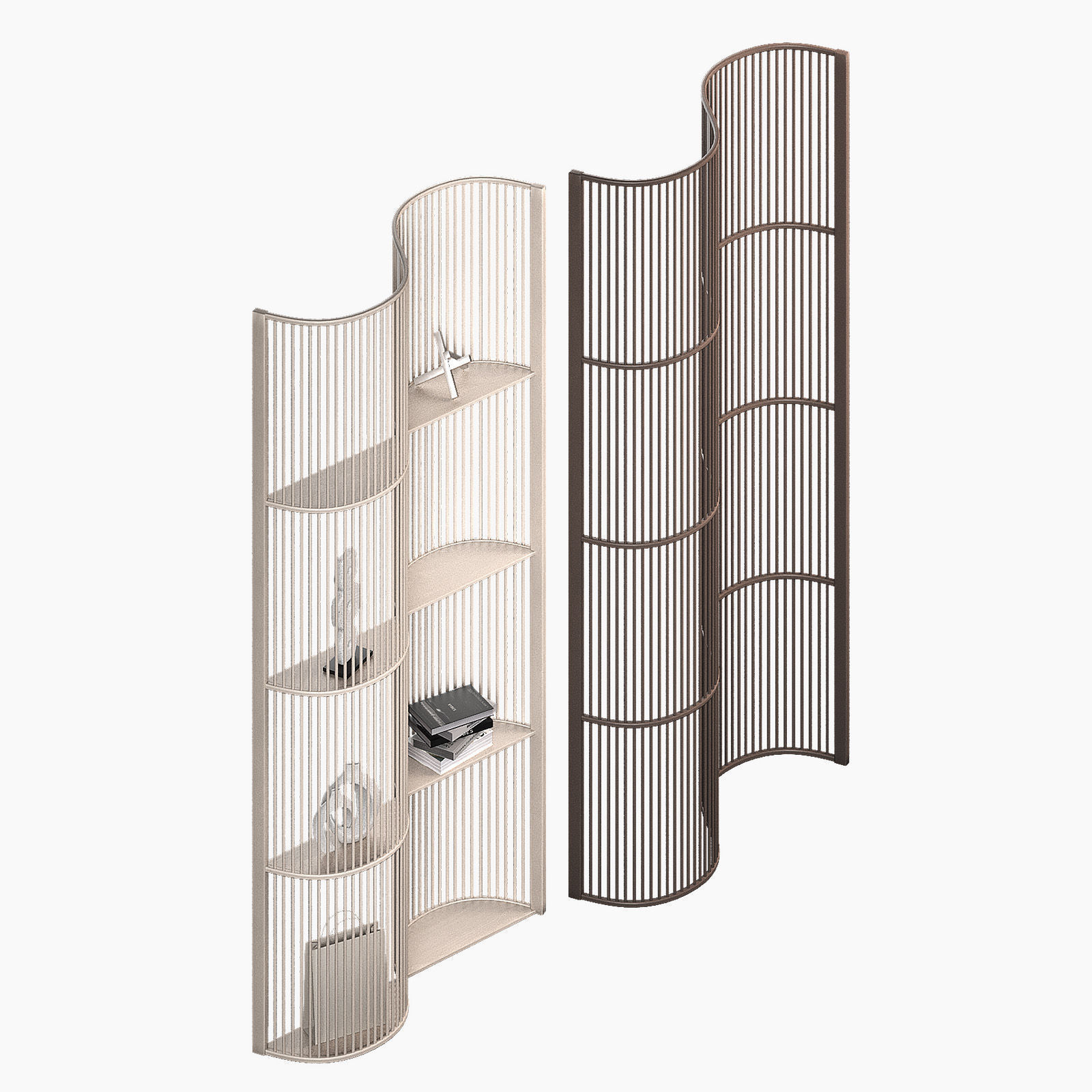 Room Dividers - Wooden Interior Partitions 3D model_5