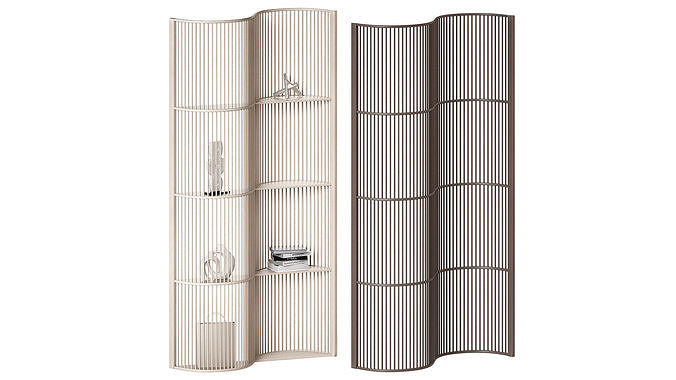 Room Dividers - Wooden Interior Partitions 3D model