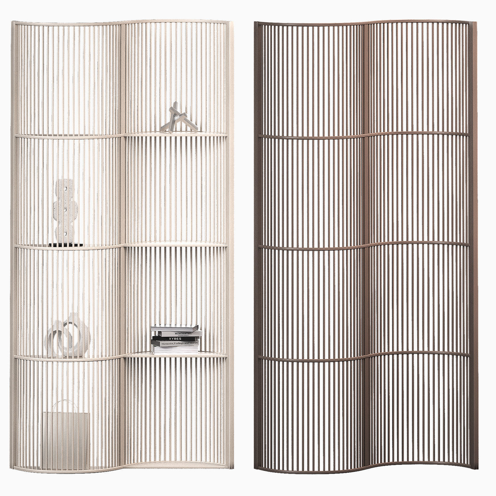 Room Dividers - Wooden Interior Partitions 3D model_2