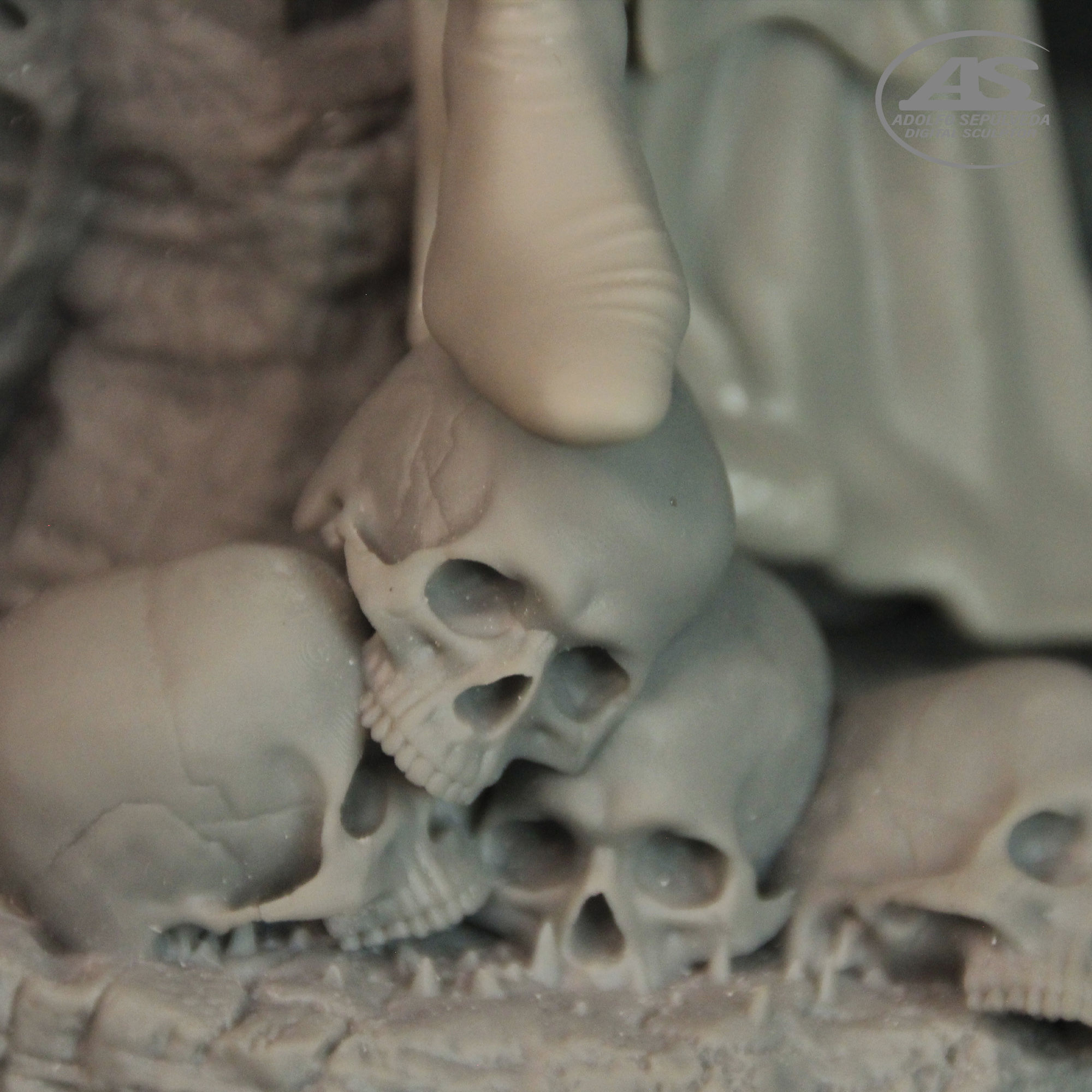 MEPHISTO ON THRONE 3D print model_6