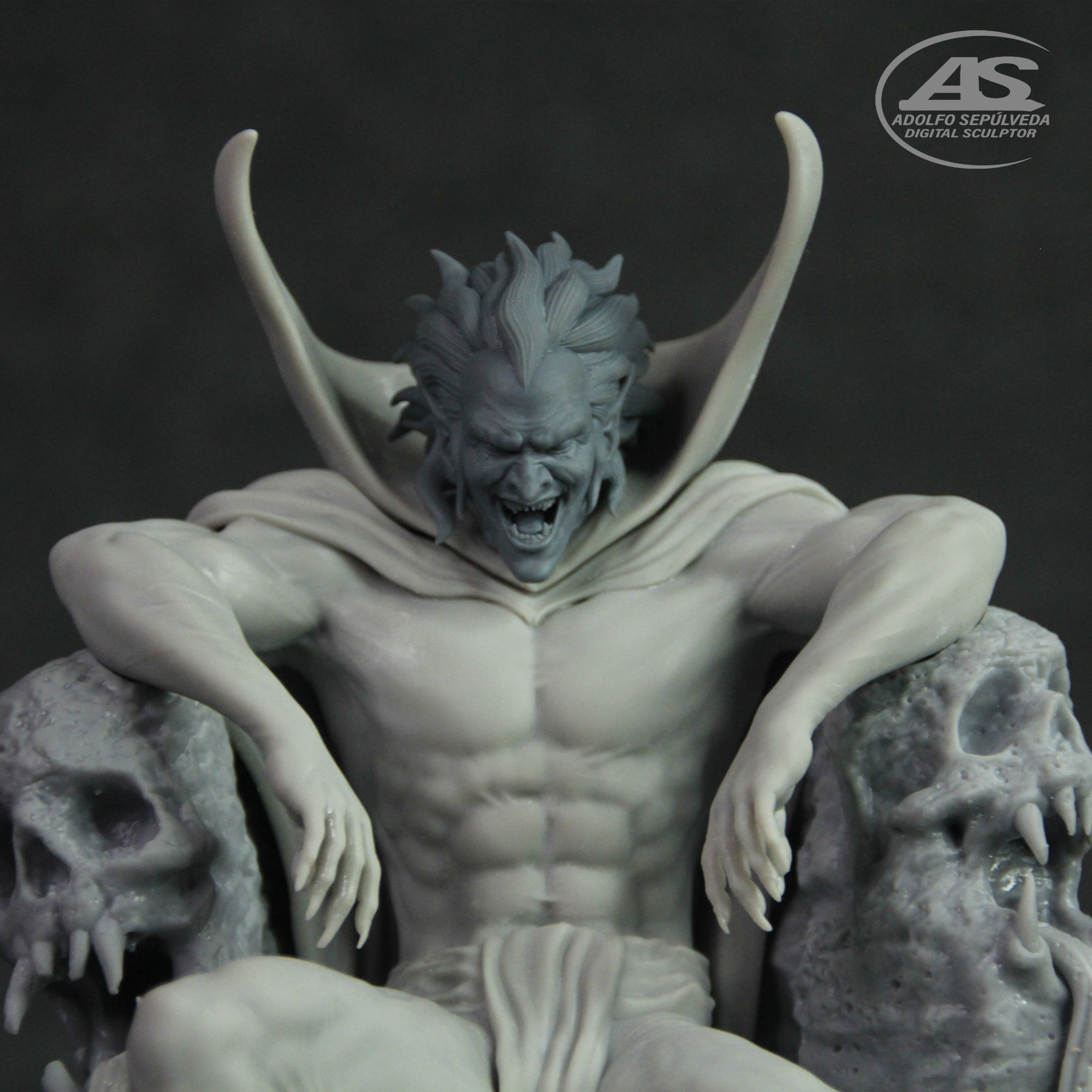 MEPHISTO ON THRONE 3D print model_7