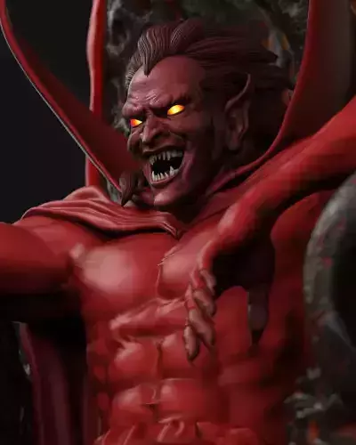 MEPHISTO ON THRONE 3D print model